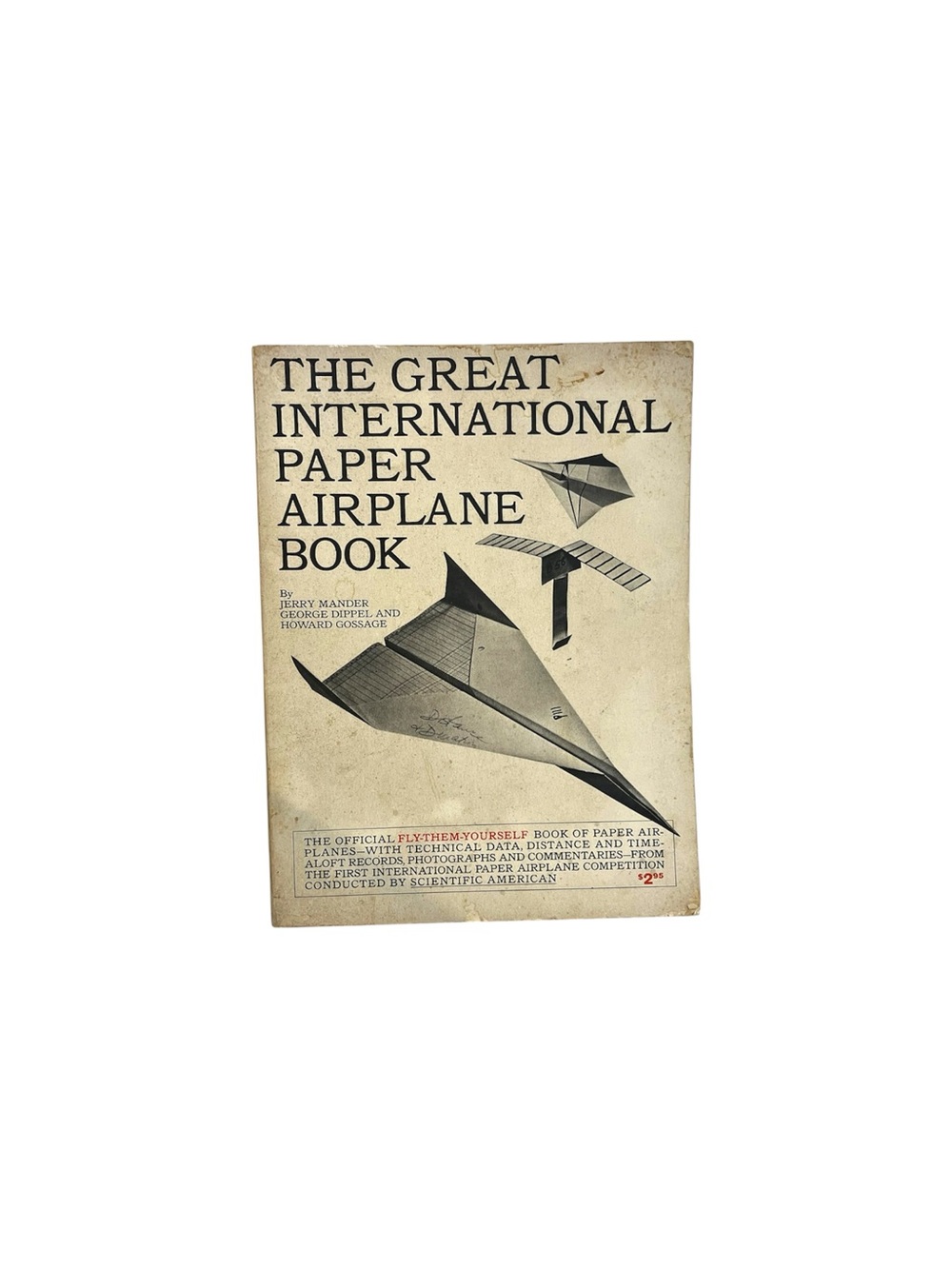 The Great International Paper Airplane Book 1967 Jerry Mander PB 19th Printing